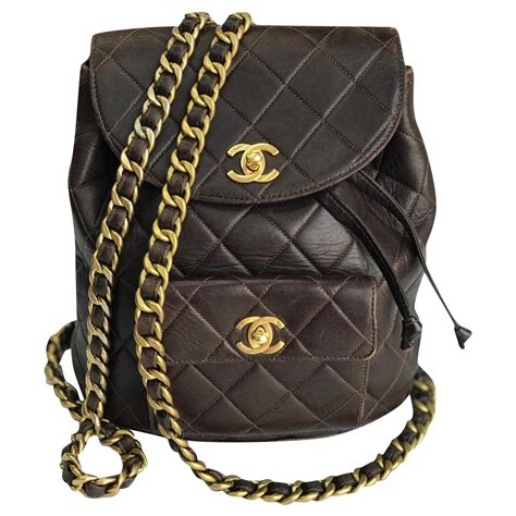 chanel brown bubble bags|chanel backpack brown.